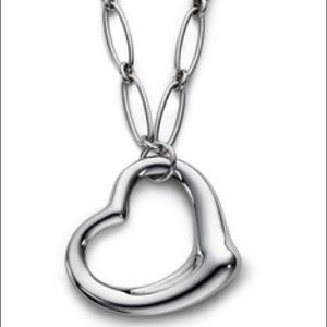 Tiffany Elsa Peretti Open Heart Necklace